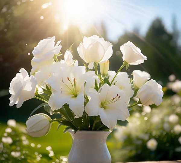 花语，纯洁高贵永恒的象征,百合花，纯洁、高贵与永恒的象征,花语,纯洁,第1张