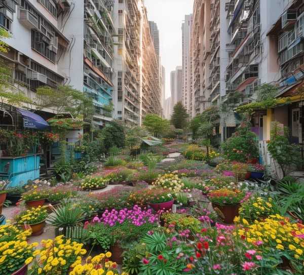 黄浦区居民区变身花漾花园，打造城市生活新风景,黄浦区居民台变花园，鲜花盆景点缀城市生活新风景,玫瑰,生机,鲜花盆景,第1张