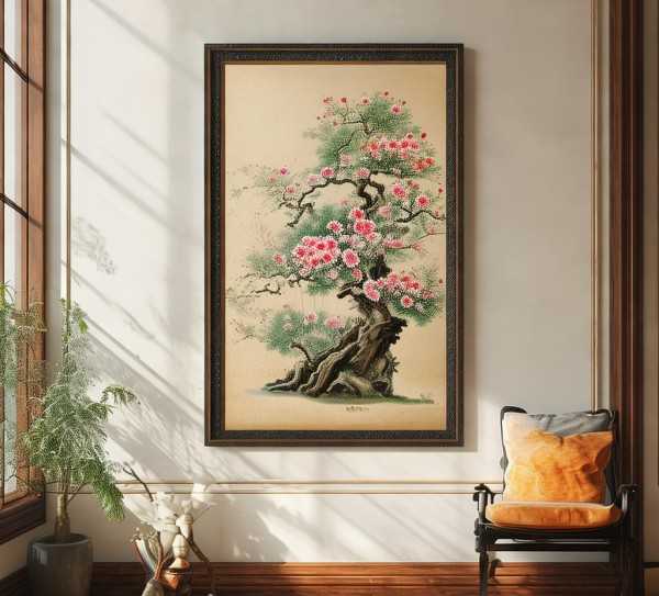 花漾雅韵，揭秘鲜花盆景画的魅力世界,品味生活之美—探索鲜花盆景画的独特魅力,生机,鲜花盆景,第1张