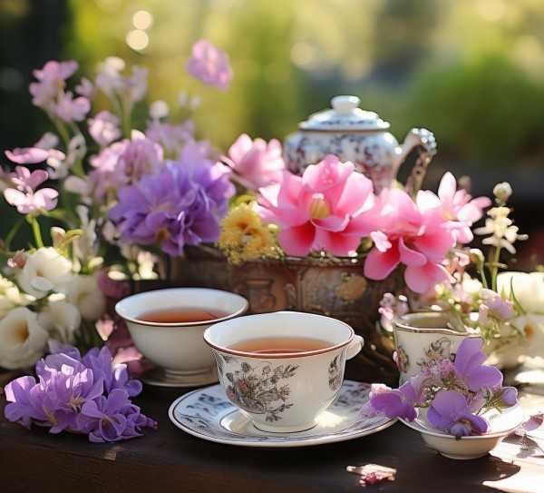 花茶与花朵共舞，生活芬芳清新时光,百合花搭配花茶，品味生活中的芬芳与清新,玫瑰,纯洁,茉莉,第1张