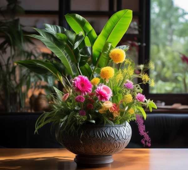 家居绿意盎然，来宾鲜花盆景艺术空间打造秘籍,来宾鲜花盆景，打造家居绿意盎然的艺术空间,生机,鲜花盆景,第1张