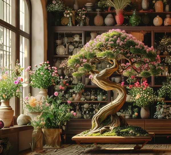 家居绿意盎然，鲜花盆景的鉴赏艺术与空间美学,家居美学新风尚，鲜花盆景的鉴赏与艺术魅力探索,养护,生机,鲜花盆景,第1张